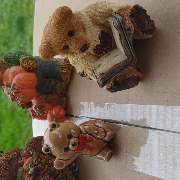 Vintage teddy bear decor Boyds holiday Taiwan Japan junk drawer lot bundle - Picture 2 of 7